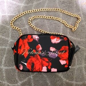 Victoria's Secret floral chain crossbody hand bag NWT